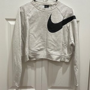 Nike beige crop sweater